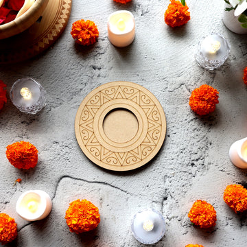 Mandala T Light Candle Holder A